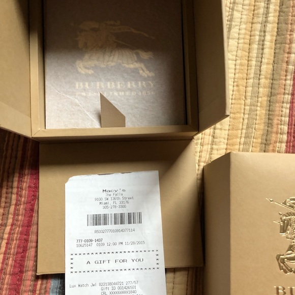 Burberry Watch BU9038 Swiss Gold 38mm Unisex